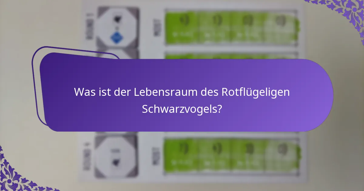 Was frisst der Rotflügelige Schwarzvogel?