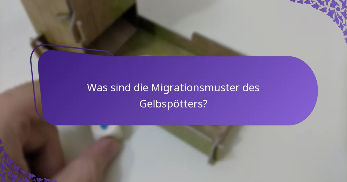 Welchen Lebensraum bevorzugt der Gelbspötter?