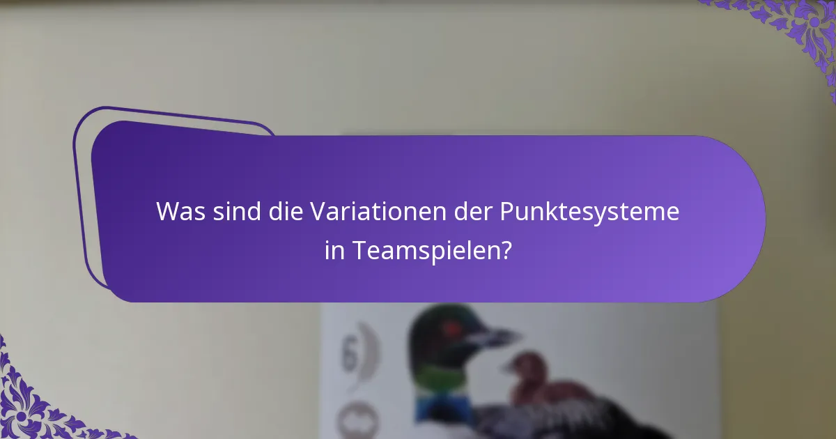 Welche Strategien optimieren die Punktevergabe im Teamspiel?