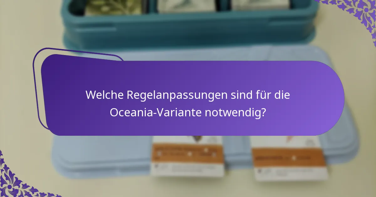 Welche Strategien sind in der Oceania-Variante effektiv?