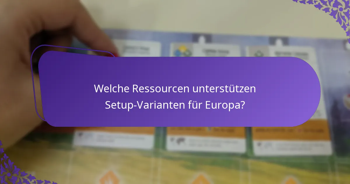 Wie unterscheiden sich die Strategien für europäisches Gameplay?