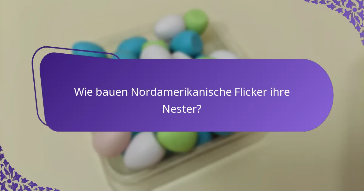 Welche Herausforderungen haben Nordamerikanische Flicker in ihren Lebensräumen?