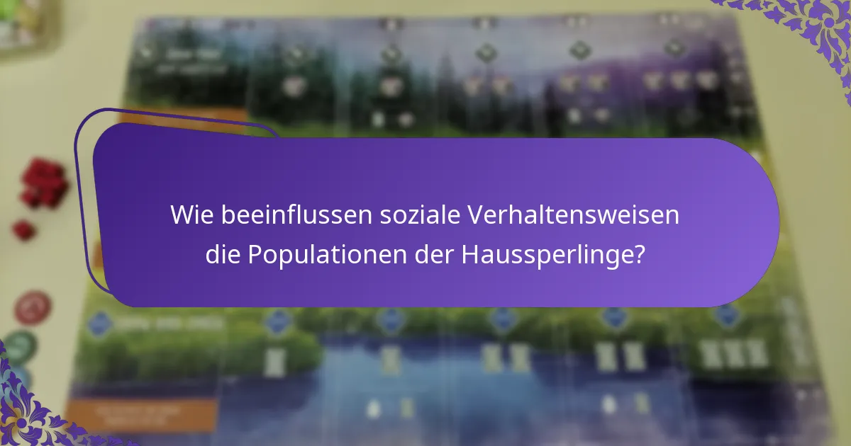 Welche Bedrohungen sehen sich Haussperlinge in ihren Lebensräumen gegenüber?