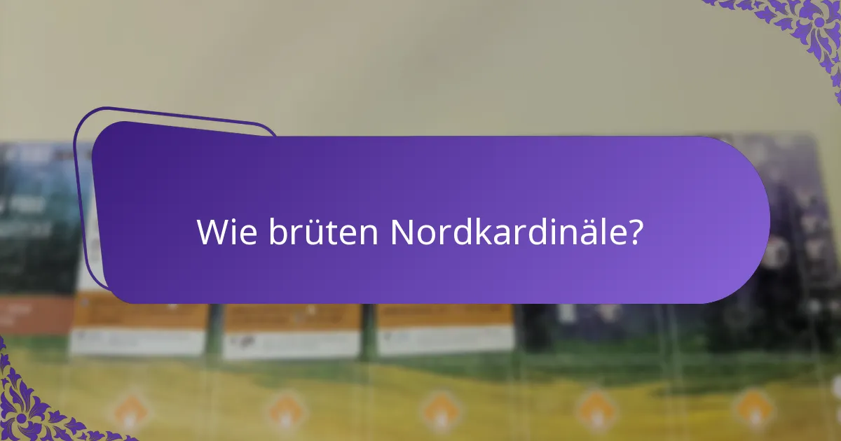 Welche Rolle spielen Nordkardinäle in ihrem Ökosystem?