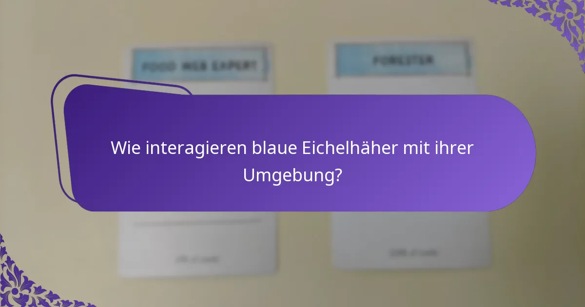 Welche Bedrohungen sehen sich blaue Eichelhäher in ihren Lebensräumen gegenüber?