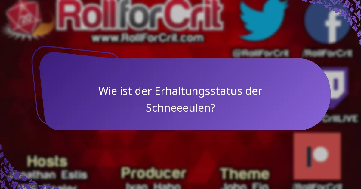 Wie passen sich Schneeeulen an ihre Umgebung an?