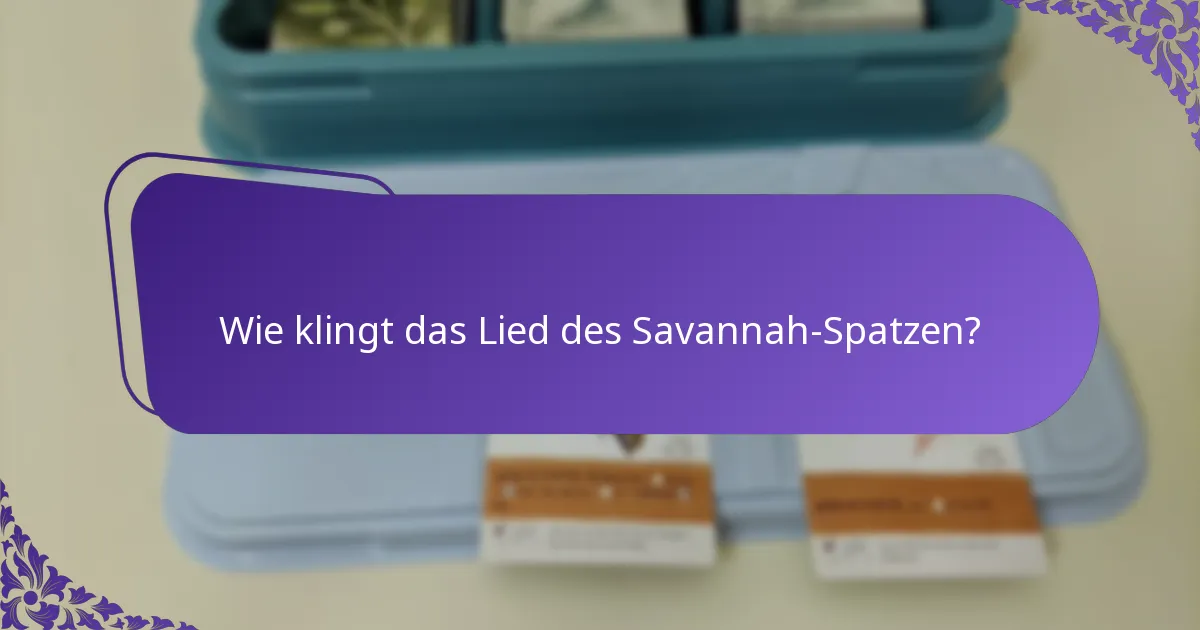Welche Bedrohungen sind für Savannah-Spatzen in ihrem Lebensraum vorhanden?