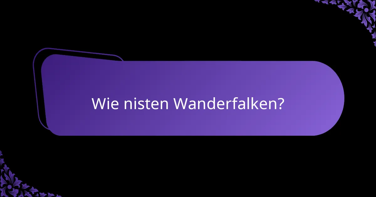 Wie ist der Erhaltungsstatus der Wanderfalken?
